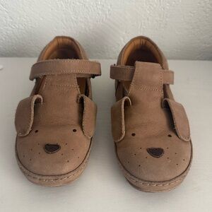 Donsje Amsterdam Dog Shoes Girls Size 1 Brown Hazelnut Leather Maryjane